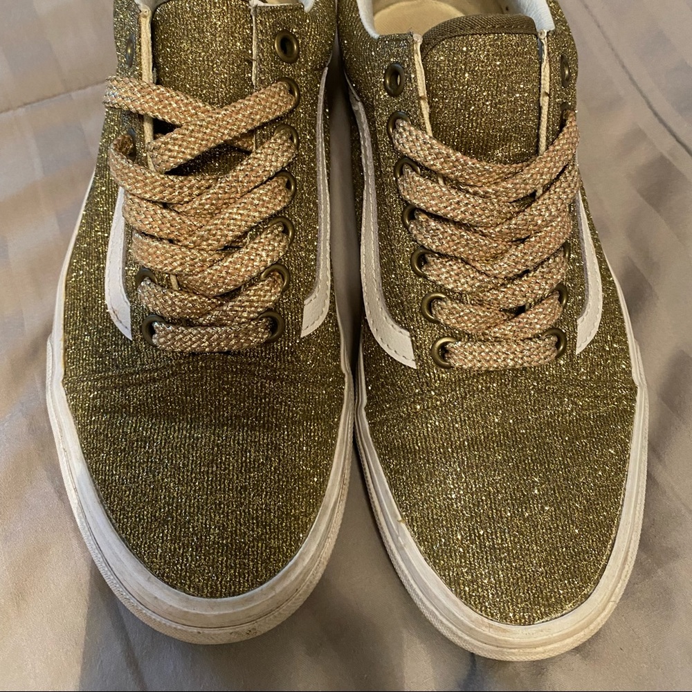 Glitter Gold Vans